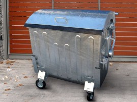 Galvanized Container CLA 1100 With Dome Lid